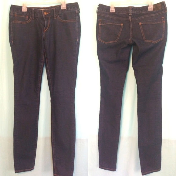 Express Zelda Ultra Skinny Dark denim blue jeans 4